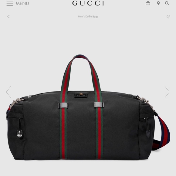 Gucci Technical Nylon Duffle Mens 